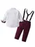 Conjunto Social Infantil Marsala Vinho Boduchinhos - comprar online