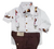 Camisa Social ou Body Branca Masha e o Urso Adulto Infantil Bebê Índigo Trend - comprar online