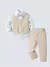 Conjunto Infantil Bege Pajem Boduchinhos