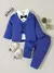 Conjunto Terninho 3 peças Azul Royal Boduchinhos