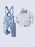 Conjunto Infantil Azul Bebê Batizado Boduchinhos
