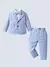 Conjunto Terno Batizado infantil Azul Bebê Textura Boduchinhos