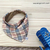 Babador Forrado com Plástico PVC ou Bandana Xadrez Veneza Burb Adulto Infantil Bebê Índigo Trend