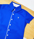 Camisa Social ou Body Azul Royal Hungria Adulto Infantil Bebê Índigo Trend - comprar online