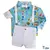 Conjunto Camisa Social ou Body Branca Tailândia Fundo do Mar Bermuda Esporte Fino Gravata Borboleta e Suspensório Branco Índigo Trend - comprar online