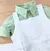 Conjunto Camisa Social ou Body Verde Claro Cidreira Jardineira Branca Esporte Fino Índigo Trend na internet
