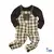 Conjunto Camiseta ou Body T-Shirt Preta Básica Jardineira Preta com Detalhe Couro Street Xadrez Suriname Flanelada Índigo Trend