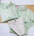 Kit Pai e Filho Camisa Social ou Body Verde Claro Cidreira Bermuda Esporte Fino Gravata Borboleta e Suspensório Bege Índigo Trend