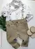 Conjunto Camisa Social ou Body Branca Baby Safári Calça Saruel Verde Caqui Gravata Borboleta e Suspensório Baby Safári Índigo Trend