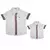 Kit Pai e Filho Camisa Social ou Body Branca Marrocos Índigo Trend