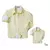 Kit Pai e Filho Camisa Social ou Body Amarelo Claro Bahamas Índigo Trend