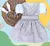 Conjunto Bata ou Body Branca Menina Vestido Princesa Regata e Tiara Orelha Páscoa Poá Coelho Encanto Índigo Trend