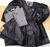 Kit Irmãos Camisa Social ou Body Preta Xadrez Veneza Calça Casual e Vestido Princesa Com Manga Bufante Preto Couro Veneza Preto Índigo Trend