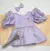 Imagem do Kit Vestido Alice e Laço Lilás Lavanda Infantil Bebê Índigo Trend