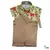 Conjunto Camisa Social ou Body Fazendinha e Jardineira Caramelo Esporte Fino Índigo Trend