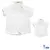 Kit Pai e Filho Camisa Social ou Body Branca Holanda Índigo Trend