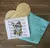 Conjunto Camiseta ou Body T-Shirt Branca Donuts Bermuda Verde Tiffany Esporte Fino Índigo Trend