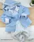 Conjunto Camisa Social ou Body Jardineira e Jaqueta Com Capuz Removível Azul Coelho Colors Índigo Trend - comprar online