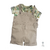 Conjunto Bata ou Body Safári Digital e Jardineira Verde Caqui Esporte Fino Índigo Trend