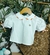 Bata ou Body Princesa Com Manga Bufante Branco e Laranja Ninho Coelho Páscoa Gola Infantil Bebê Índigo Trend - comprar online