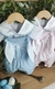 Kit Irmãos Bata ou Body Branco e Azul e Branco e Rosa Bordado Macacão Romper Azul e Romper Rosa Ninho Coelho Páscoa Índigo Trend - loja online
