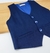 Colete Azul Marinho Linho Social Adulto Infantil Bebê Índigo Trend - comprar online
