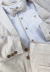 Conjunto Camisa Social o Body Branca França Bege Calça Blazer e Gravata Borboleta Bege França Índigo Trend na internet