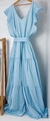 Vestido Adulto Rainha Azul Bebê Italiana Índigo Trend