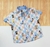 Camisa Social ou Body Azul Bebê Looney Tunes Adulto Infantil Bebê Índigo Trend