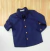 Camisa Social ou Body Azul Marinho Inácio com Bolso Adulto Infantil Bebê Índigo Trend