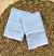 Kit 2 Babitas Azul Bebê França Nome Personalizado Bordado Infantil Bebê Índigo Trend