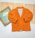 Blazer Laranja Bengaline Infantil Bebê Índigo Trend
