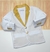 Blazer Branco Acetinado Dourado Príncipe Realeza Reinado Inglês Esporte Fino Adulto Infantil Bebê Índigo Trend