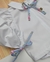 Bata ou Body Menina Branca Bufante com Laço Catherine Floral Bebê Infantil Bebê Índigo Trend - comprar online