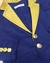 Blazer Azul Marinho Acetinado Dourado Príncipe Realeza Reinado Inglês Esporte Fino Adulto Infantil Bebê Índigo Trend - comprar online