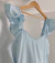 Vestido Adulto Ingrid Azul Bebê Italiana Com Botão Para Amamentar Índigo Trend - loja online