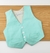 Colete Verde Tiffany Botões Branco Adulto Infantil Bebê Índigo Trend