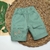 Bermuda Verde Oliva Esporte Fino Bolsos Frente Safári África Savana Bordado Adulto Infantil Bebê Índigo Trend