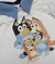 Camiseta ou Body T-Shirt 2 em 1 Summer Branca Denim Claro Bluey and Bingo Adulto Infantil Bebê Índigo Trend - comprar online