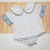 Bata ou Body Gola Branca Detalhes Dourado e Azul Bebê Príncipe Reinado Realeza Coroa Bordado Infantil Bebê Índigo Trend
