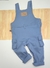Jardineira Denim Claro Bolsos Cargo Esporte Fino Infantil Bebê Índigo Trend - comprar online