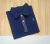 Camisa Polo ou Body Azul Marinho Urso Príncipe Dourado Adulto Infantil Bebê Índigo Trend