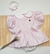 Kit Vestido Princesa Com Manga Bufante Rosa Bebê Nome Bordado Personalizado e Laço Rosa Bebê Índigo Trend na internet