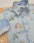 Camisa Social ou Body Aquarela Toquinho Adulto Infantil Bebê Índigo Trend - comprar online