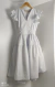 Vestido Adulto Branco Linho Cambraia Diana Índigo Trend