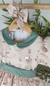 Kit Vestido Princesa Com Manga Bufante Natal Bosque dos Sonhos Verde Oliva e Laço Natal Índigo Trend na internet