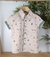 Camisa Social ou Body Natal Bosque dos Sonhos Detalhes Verde Oliva Adulto Infantil Bebê Índigo Trend