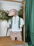 Kit Mãe e Filho Bata ou Body Gola Padre Branca Bermuda Esporte Fino e Boina Natal Bosque dos Sonhos Suspensório Verde Oliva e Vestido Adulto Verde Oliva Alcinha Charlotte Índigo Trend - comprar online