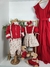 Kit Família Camisa Social ou Body Vermelho Bermuda Esporte Fino Gravata Borboleta e Suspensório Natal Bosque dos Sonhos Bata ou Body Menina Vermelha Saia de Pregas Jardineira Natal Bosque dos Sonhos e Laço Vermelho Vestido Adulto Rainha Vermelho Índigo Trend