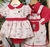 Kit Família Bata ou Body Gola Padre Vermelha e Jardineira Natal Bosque dos Sonhos Bordado Boneco Biscoito Gengibre Vestido Princesa Com Manga Bufante Natal Bosque dos Sonhos e Laço Vermelho Vestido Adulto Rainha Vermelho Índigo Trend na internet